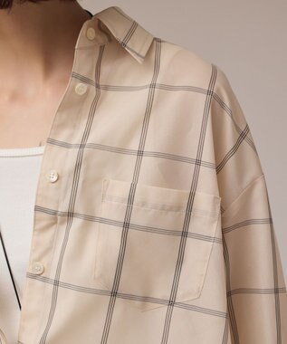 GRACE CONTINENTAL オーガン2WAYシャツ ベージュ