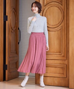 自由区 【洗える】CARIAGGI スーパーエクストラファインメリノ インナーニット ライトグレー系