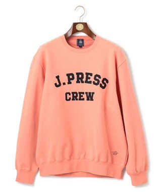 J.PRESS MEN 【J.PRESS ORIGINALS】Supima Recycle French Terry Fabric Logo Sweat Shirt ライトオレンジ系
