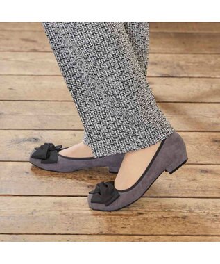 Riz raffinee <Riz raffinee>グログランリボンバレエパンプス グレースエード