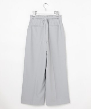 ANY SIS L スマートビューティストレッチベルト ワイドパンツ グレー