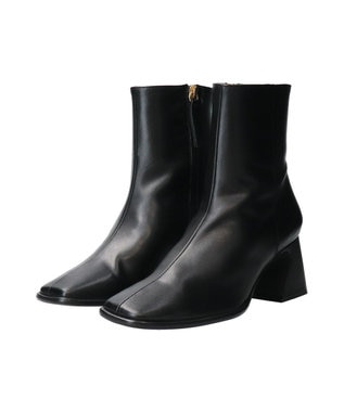 INTER-CHAUSSURES 【ANGEL ALARCON】フレアヒールセンターシームショートブーツ