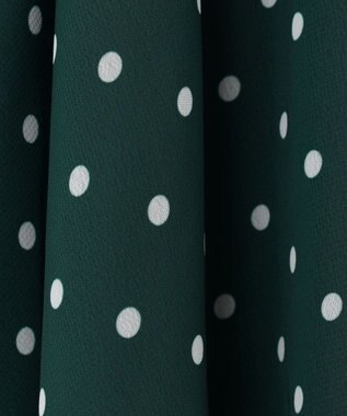 組曲 KIDS 【150-160cm】パリジェンヌドット ワンピース グリーン系5