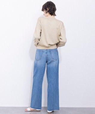 NAVE 【Nave・洗える】ラメニット カーディガン ゴールド系