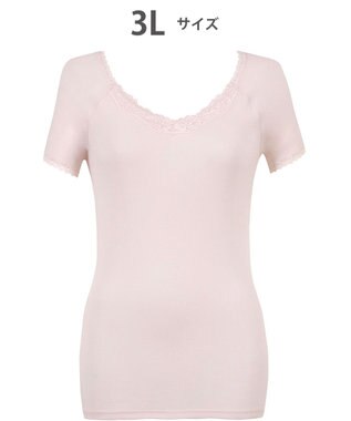  インナー　【綿100％ シャリ感タイプ】　身生地部綿100％　ひんやりタッチ　３分袖　ウイング／ワコール　EL6361