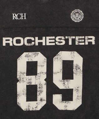 WEGO 【ユニセックス着用ITEM】ケミカルウォッシュナンバリングプルオーバー ブラックその他