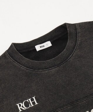 WEGO 【ユニセックス着用ITEM】ケミカルウォッシュナンバリングプルオーバー ブラックその他