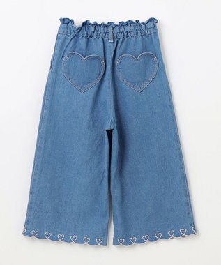 ANY KIDS デニム ガウチョ ブルー