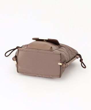 ANY キルティングドロストショルダーバッグ チャコールグレー