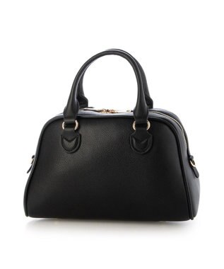 UNBILLION カシュカシュ cachechche / シボフェイクレザー2wayボストンバッグ ブラック