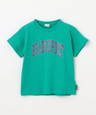 ANY KIDS ロゴプリント 半袖Tシャツ グリーン