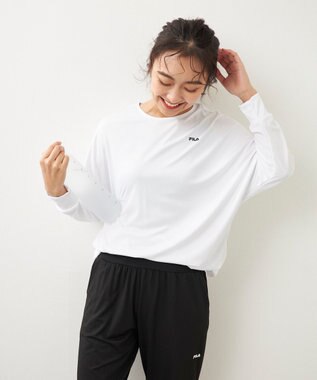 OP／FILA 【FILA】水陸両用フィットネスウェア 2点セット ホワイト
