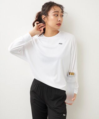 OP／FILA 【FILA】水陸両用フィットネスウェア 2点セット ホワイト