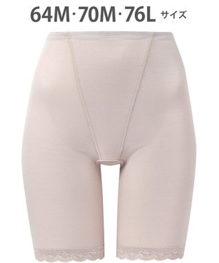 Wing ガードル ソフトな着用感 綿混素材(身生地部) おなか押さえ ロング丈 NV0761 ウイング／ワコール