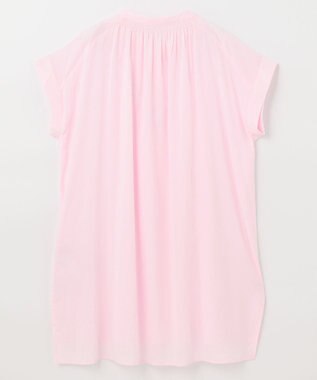 ANY 【洗える】シャーリングチュニック ブラウス ピンク系