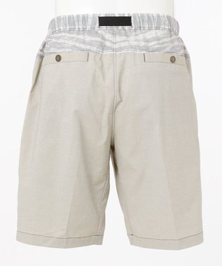 JOSEPH ABBOUD MOUNTAIN スラブシャンブレーストレッチ ショートパンツ アイボリー系