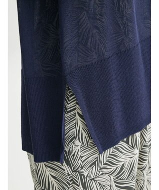 Green Parks 接触冷感Ｖネックカーデ Dark Navy