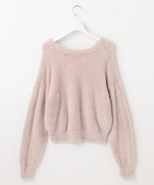 Feroux 【洗える】ニット×フレアスカート セットアップ ピンク系