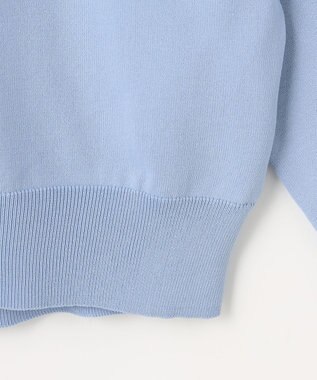 ANY スプリングカラーニットカーディガン ブルー