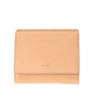 genten クオイオ  二つ折り財布 ヌメベージュ
