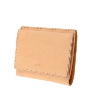 genten クオイオ  二つ折り財布 ヌメベージュ