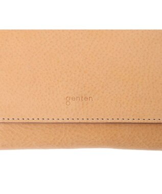 genten クオイオ  二つ折り財布 ヌメベージュ