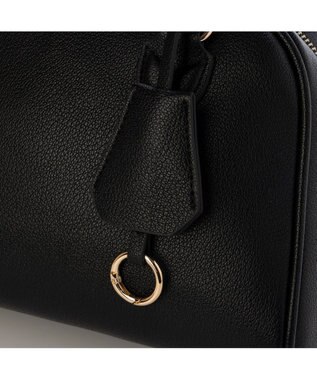 UNBILLION カシュカシュ cachechche / シボフェイクレザー2wayボストンバッグ ブラック