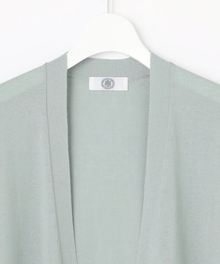 J.PRESS LADIES L 【洗える・UVケア】 サマー カーディガン ライトグリーン系