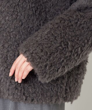 NAVE 【ReNAVE】プードルボア ジャケット チャコール系