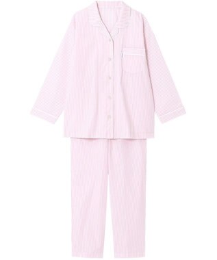 ワコール／睡眠科学 パジャマ 長袖 長ズボン 綿100%(本体) サッカー素材 レディース YDX344 睡眠科学／ワコール