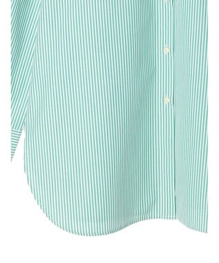 earth music&ecology ボーイズライクシャツ Stripe Green