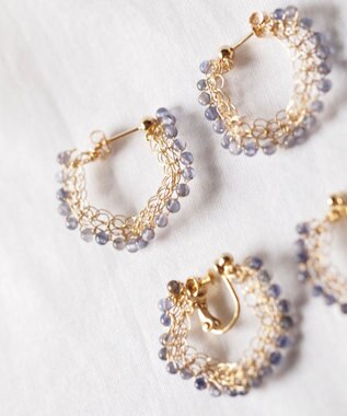 CASUMINO sweet pie iolite mini イヤリング gold