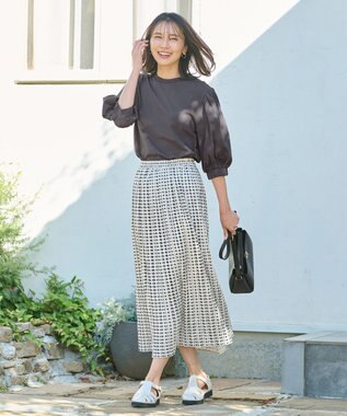 ANY 【洗濯機可・UVケア】ビューティベーシックタックスリーブ Tシャツ チャコール