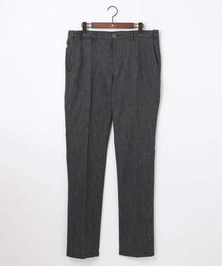 JOSEPH ABBOUD 【キングサイズ・ウエストも伸びる】オーガニックストレッチムリネピケ パンツ ライトグレー系