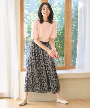 ANY L 【UVケア・接触冷感】コンパクトクルーネックＴシャツ ピンク