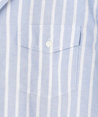 J.PRESS MEN 【HYBRID LINEN】オープンカラーシャツ サックスブルー系1