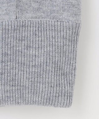 PW CIRCULUS 【MEN】【洗える】ベアスタンドモチーフ ラグランスリーブ クルーネック ニット ライトグレー系