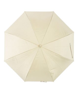 MOONBAT estaa 晴雨兼用 長傘 ボーダーテープリボン 日傘 遮光 遮熱 UV ベージュ