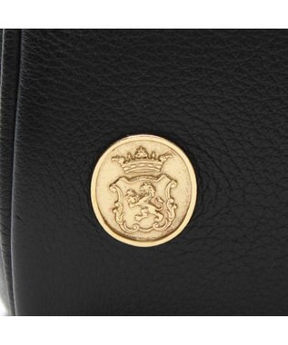 A.D.M.J. 【牛革】クラシックアニルブリロ/ボストン25cm(ショルダーストラップ付) ブラック