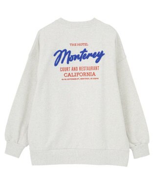 AMERICAN HOLIC サガラ刺繍裏毛プルオーバー Gray Mixture