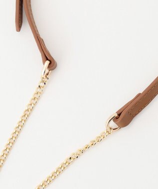 J.PRESS LADIES 【WEB限定・長さ調節可能】レザー スマホ ストラップ ブラウン系