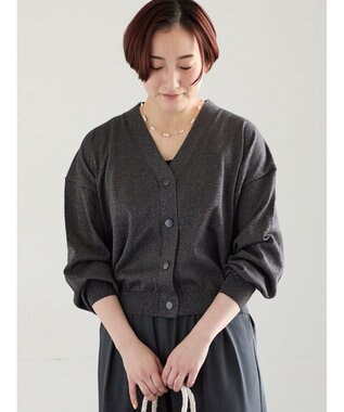 Te chichi 14G綿ポリVネックカーディガン