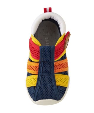 MIKI HOUSE HOT BISCUITS 【13-17cm】ダブルラッセル 水抜けセカンドサンダル マルチカラー