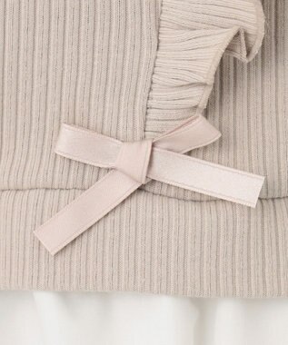 ANY KIDS レイヤード ブラウス ベージュ