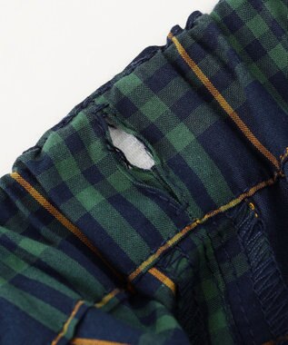 J.PRESS KIDS 【140-170cm】マドラスチェックパンツ グリーン系5