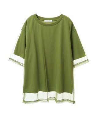 Green Parks BEST PRICE チュールレイヤードプルオーバー Green