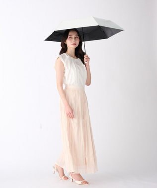 MOONBAT 【遮光100％/晴雨兼用】kowaza コワザ ライトウェイトカーボン プレーン 折りたたみ傘 簡単に畳める傘 コンパクト 50cm ホワイト