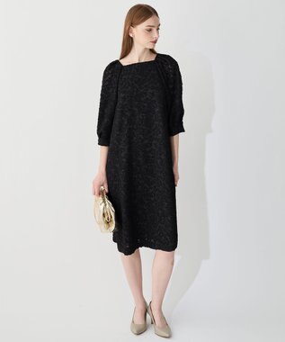 23区 【APPLAUDIR】シュエットジャカード ドレス ブラック系