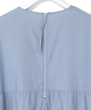 J.PRESS YORK STREET 【WOMEN】ティアード ワンピース ブルー系