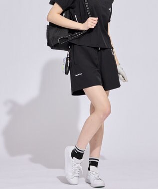 PW CIRCULUS 【WOMEN】ギャザリングショーツ ゴルフウェア レディース ブラック系